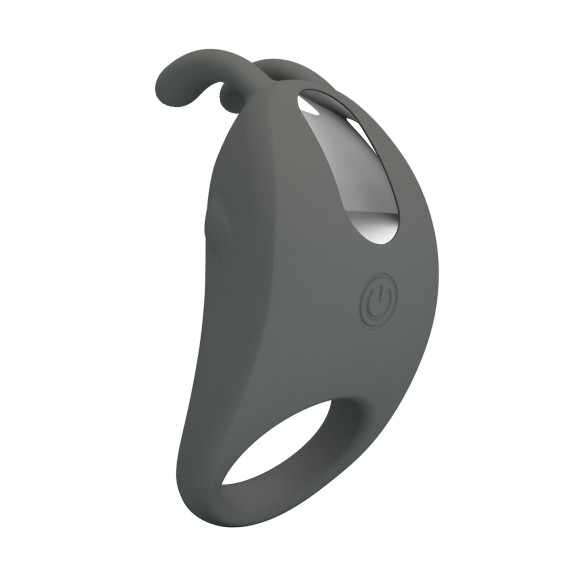 Серое эрекционное кольцо с вибрацией Master Ring Серое эрекционное кольцо с вибрацией Master Ring