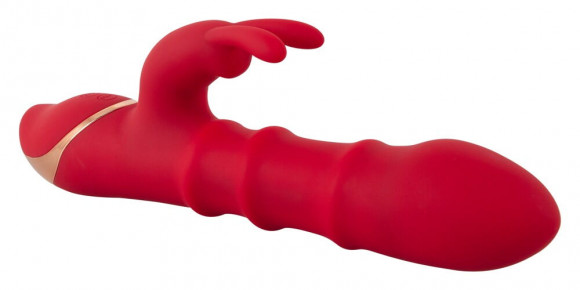 Красный вибратор-кролик с 3 подвижными кольцами Rabbit Vibrator with 3 Moving Rings - 23,7 см. Красный вибратор-кролик с 3 подвижными кольцами Rabbit Vibrator with 3 Moving Rings - 23,7 см.