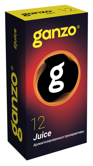 Ароматизированные презервативы Ganzo Juice - 12 шт. Ароматизированные презервативы Ganzo Juice - 12 шт.