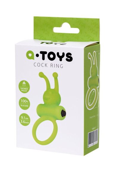 Зеленое эрекционное виброкольцо на пенис Cock Ring Зеленое эрекционное виброкольцо на пенис Cock Ring
