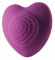 Стильный фиолетовый вибромассажер Heart Throp Стильный фиолетовый вибромассажер Heart Throp