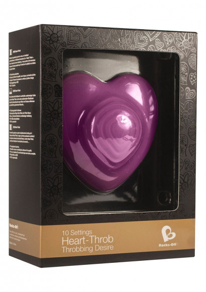 Стильный фиолетовый вибромассажер Heart Throp Стильный фиолетовый вибромассажер Heart Throp