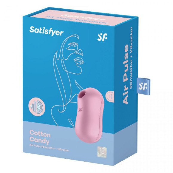 Сиреневый вакуум-волновой вибростимулятор Cotton Candy Сиреневый вакуум-волновой вибростимулятор Cotton Candy