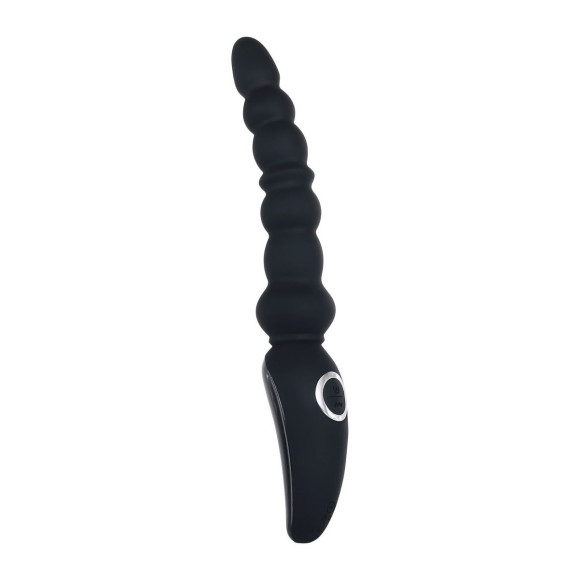 Черная анальная виброелочка Magic Stick - 22,6 см. Черная анальная виброелочка Magic Stick - 22,6 см.