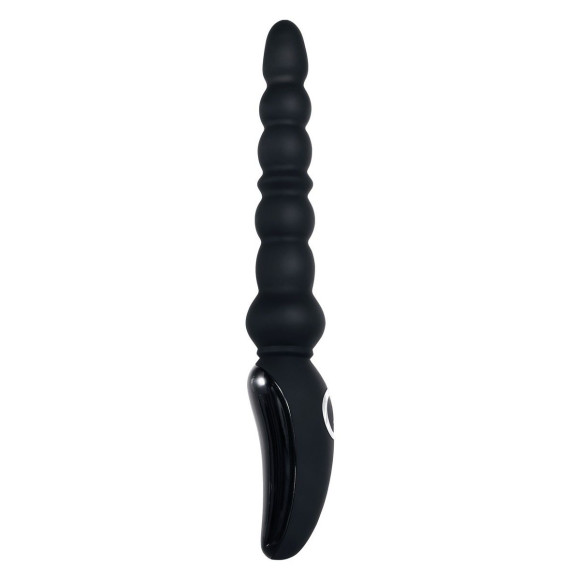 Черная анальная виброелочка Magic Stick - 22,6 см. Черная анальная виброелочка Magic Stick - 22,6 см.