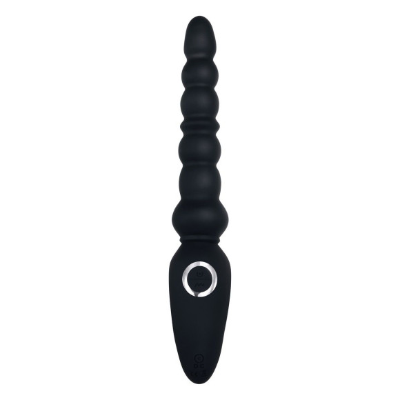 Черная анальная виброелочка Magic Stick - 22,6 см. Черная анальная виброелочка Magic Stick - 22,6 см.