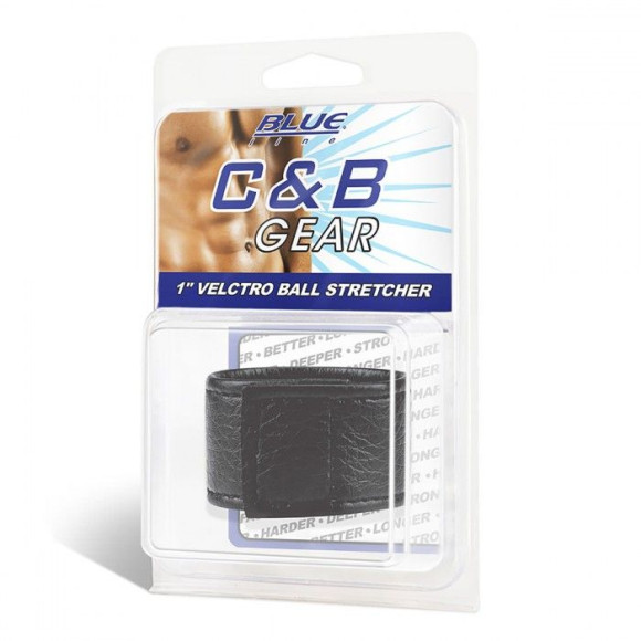Чёрная утяжка на мошонку 1 Velcro Ball Stretcher Чёрная утяжка на мошонку 1 Velcro Ball Stretcher
