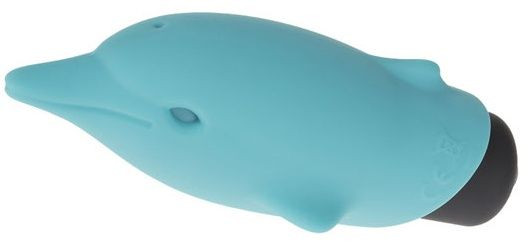 Голубой вибростимулятор-дельфин Lastic Pocket Dolphin - 7,5 см. Голубой вибростимулятор-дельфин Lastic Pocket Dolphin - 7,5 см.