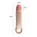 Телесная удлиняющая насадка на пенис с вибрацией