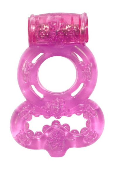 Розовое эрекционное кольцо Rings Treadle с подхватом Розовое эрекционное кольцо Rings Treadle с подхватом