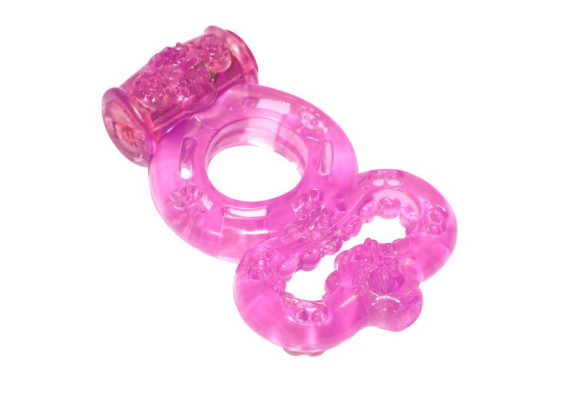 Розовое эрекционное кольцо Rings Treadle с подхватом Розовое эрекционное кольцо Rings Treadle с подхватом
