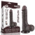 Коричневый фаллоимитатор-реалистик 7.5 Sliding Skin Dual Layer Dong - 19,5 см.