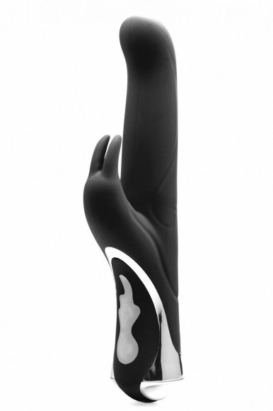 Чёрный перезаряжаемый вибратор Rechargeable Rabbit Purple - 23,5 см. Чёрный перезаряжаемый вибратор Rechargeable Rabbit Purple - 23,5 см.
