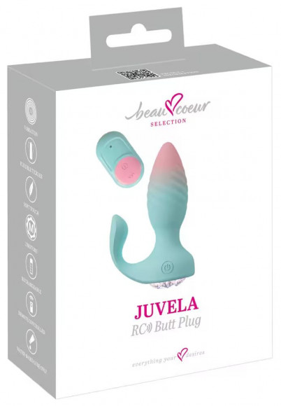 Анальная пробка JUVELA RC Butt Plug с пультом ДУ - 11,5 см. Анальная пробка JUVELA RC Butt Plug с пультом ДУ - 11,5 см.