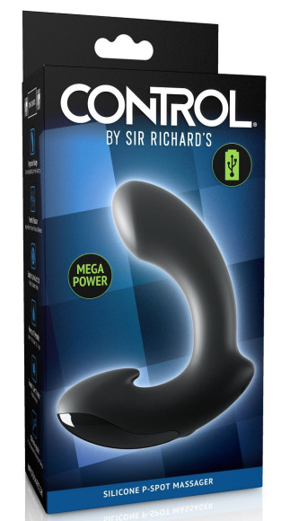 Черный вибромассажер простаты Ultimate Silicone P-Spot Massager Черный вибромассажер простаты Ultimate Silicone P-Spot Massager