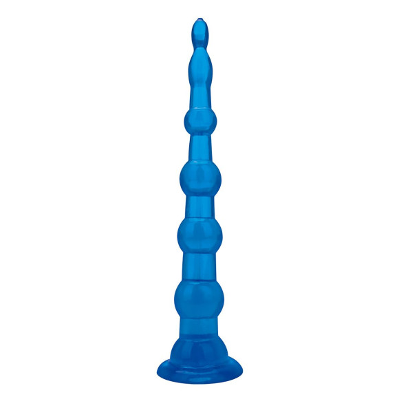 Голубая анальная елочка на присоскеAnal Beads With Suction Base - 21,6 см. Голубая анальная елочка на присоскеAnal Beads With Suction Base - 21,6 см.