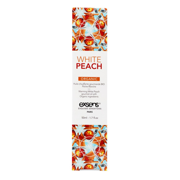 Разогревающее массажное масло Gourmet White Peach Organic с органическими ингредиентами - 50 мл. Разогревающее массажное масло Gourmet White Peach Organic с органическими ингредиентами - 50 мл.