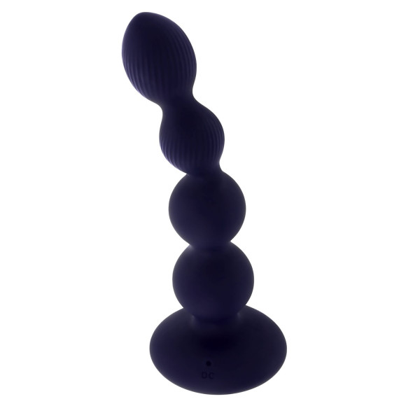 Фиолетовые анальные бусы с вибрацией и вращением Pleasure Orbit - 17,8 см. Фиолетовые анальные бусы с вибрацией и вращением Pleasure Orbit - 17,8 см.