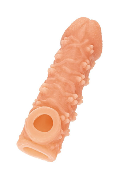 Телесная закрытая насадка с пучками шишечек Cock Sleeve 009 Size S - 13,8 см. Телесная закрытая насадка с пучками шишечек Cock Sleeve 009 Size S - 13,8 см.
