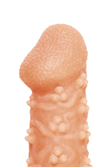 Телесная закрытая насадка с пучками шишечек Cock Sleeve 009 Size S - 13,8 см. Телесная закрытая насадка с пучками шишечек Cock Sleeve 009 Size S - 13,8 см.