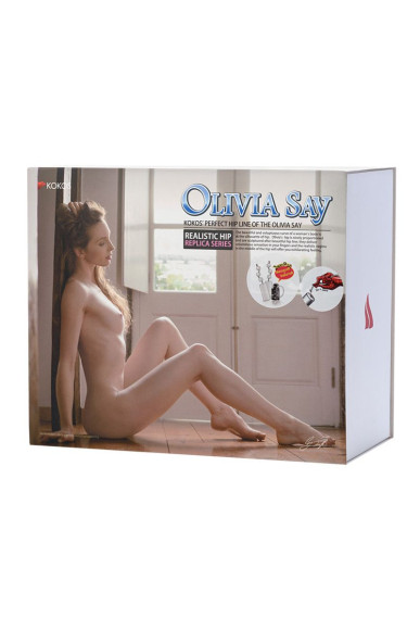 Вибрирующий мастурбатор-полуторс Olivia Say: вагина и анус Вибрирующий мастурбатор-полуторс Olivia Say: вагина и анус