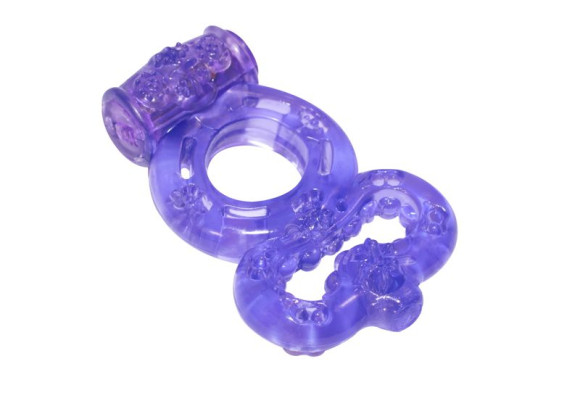 Фиолетовое эрекционное кольцо Rings Treadle с подхватом Фиолетовое эрекционное кольцо Rings Treadle с подхватом