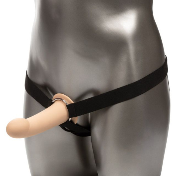 Телесный фаллопротез из силикона Extension with Harness - 15,75 см. Телесный фаллопротез из силикона Extension with Harness - 15,75 см.