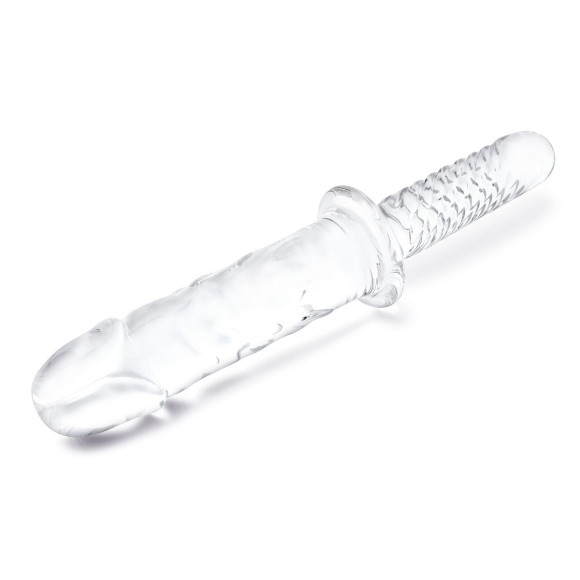 Стеклянный фаллоимитатор с рукоятью 11’’ Girthy Cock Double Ended With Handle - 28 см. Стеклянный фаллоимитатор с рукоятью 11’’ Girthy Cock Double Ended With Handle - 28 см.