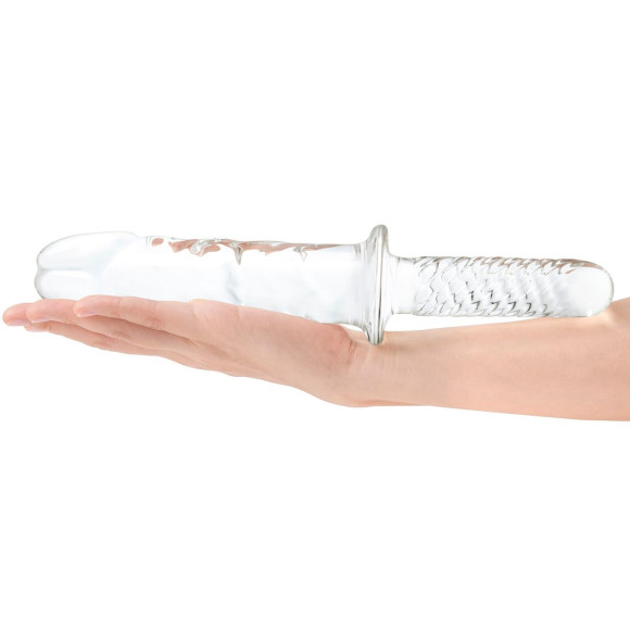 Стеклянный фаллоимитатор с рукоятью 11’’ Girthy Cock Double Ended With Handle - 28 см. Стеклянный фаллоимитатор с рукоятью 11’’ Girthy Cock Double Ended With Handle - 28 см.