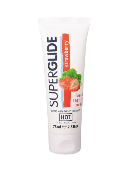 Гель на водной основе с ароматом клубники Superglide Strawberry - 75 мл. Гель на водной основе с ароматом клубники Superglide Strawberry - 75 мл.