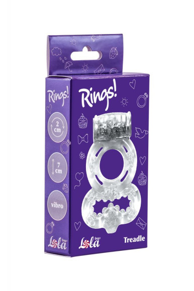 Прозрачное эрекционное кольцо Rings Treadle с подхватом Прозрачное эрекционное кольцо Rings Treadle с подхватом