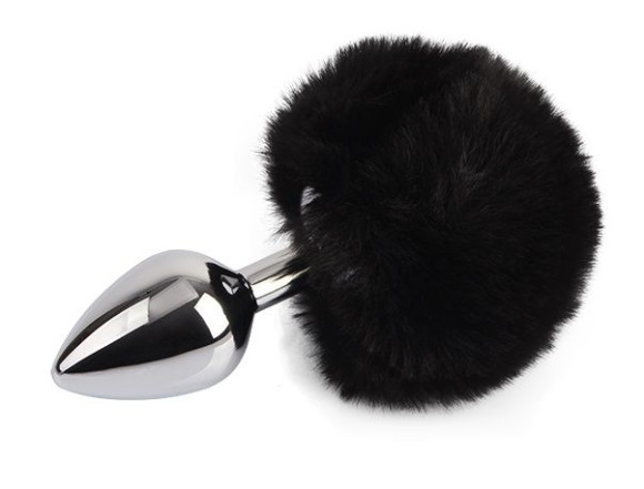 Серебристая анальная втулка с заячьим хвостиком Frolics Fur Tail Butt Plug Серебристая анальная втулка с заячьим хвостиком Frolics Fur Tail Butt Plug