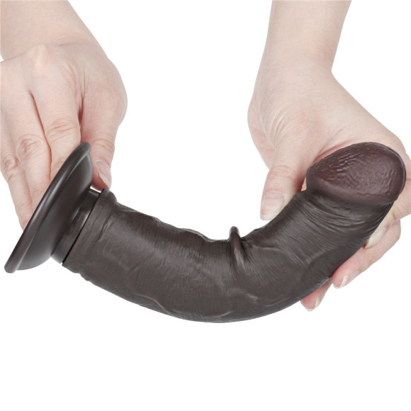 Коричневый фаллоимитатор 8 Sliding Skin Dual Layer Dong - 20 см. Коричневый фаллоимитатор 8 Sliding Skin Dual Layer Dong - 20 см.