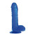 Синий желейный фаллоимитатор JELLY DILDO REAL RAPTURE - 25,5 см.