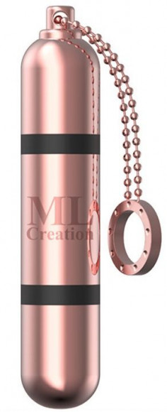 Золотистый мини-вибратор на цепочке Glittering Bullet - 9 см. Золотистый мини-вибратор на цепочке Glittering Bullet - 9 см.