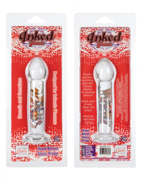 Стеклянная анальная пробка Inked Glass Probe - 15 см. Стеклянная анальная пробка Inked Glass Probe - 15 см.