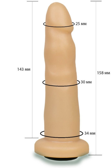 Телесная насадка Harness - 15,8 см. Телесная насадка Harness - 15,8 см.