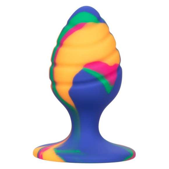 Яркая анальная пробка Cheeky Medium Swirl Tie-Dye Plug - 7,5 см. Яркая анальная пробка Cheeky Medium Swirl Tie-Dye Plug - 7,5 см.