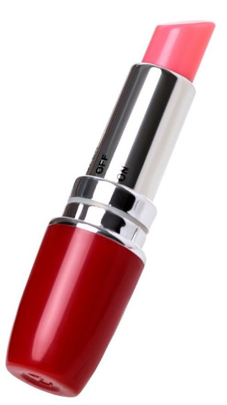 Красный мини-вибратор в форме губной помады Lipstick Vibe Красный мини-вибратор в форме губной помады Lipstick Vibe
