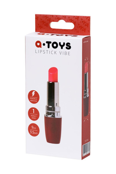 Красный мини-вибратор в форме губной помады Lipstick Vibe Красный мини-вибратор в форме губной помады Lipstick Vibe