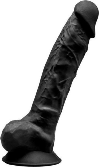 Черный фаллоимитатор SILEXD Model 1 - 20,5 см. Черный фаллоимитатор SILEXD Model 1 - 20,5 см.