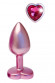 Розовая анальная пробка с кристаллом-сердцем Pearl Pink Plug Small Розовая анальная пробка с кристаллом-сердцем Pearl Pink Plug Small