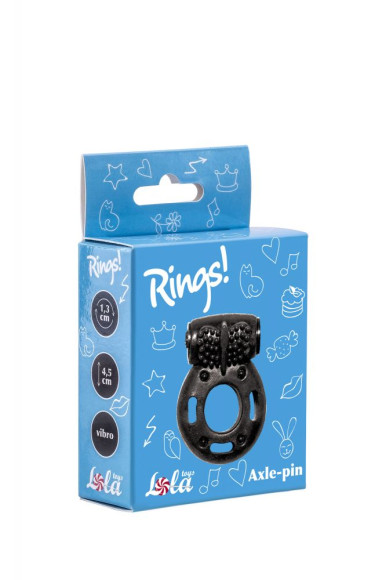 Черное эрекционное кольцо с вибрацией Rings Axle-pin Черное эрекционное кольцо с вибрацией Rings Axle-pin