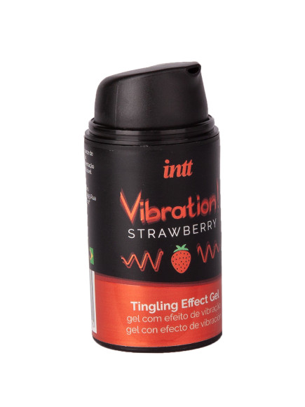 Жидкий интимный гель с эффектом вибрации Vibration! Strawberry - 15 мл. Жидкий интимный гель с эффектом вибрации Vibration! Strawberry - 15 мл.