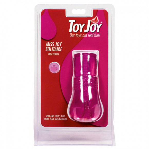 Фиолетовый мастурбатор MISS JOY SOLITAIRE с 2 любовными отверстиями Фиолетовый мастурбатор MISS JOY SOLITAIRE с 2 любовными отверстиями
