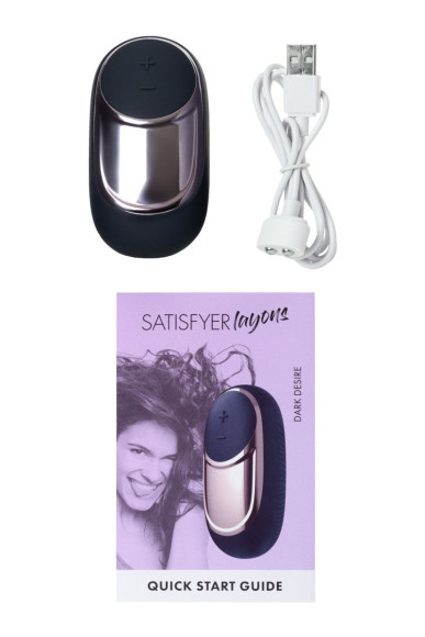 Черный вибромассажер Satisfyer Dark Desire Черный вибромассажер Satisfyer Dark Desire