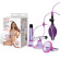 Фиолетовая вибропомпа для клитора и сосков Vibrating Nipple Suckers with Clitoral Pump and Quick Release Фиолетовая вибропомпа для клитора и сосков Vibrating Nipple Suckers with Clitoral Pump and Quick Release