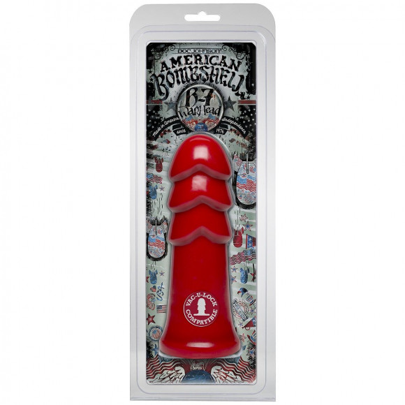 Фаллоимитатор-гигант American Bombshell B-7 Warhead Cherry Bomb - 18 см. Фаллоимитатор-гигант American Bombshell B-7 Warhead Cherry Bomb - 18 см.