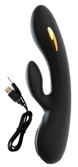 Черный вибратор-кролик с электростимуляцией E-Stim Rabbit Vibrator - 20,5 см. Черный вибратор-кролик с электростимуляцией E-Stim Rabbit Vibrator - 20,5 см.