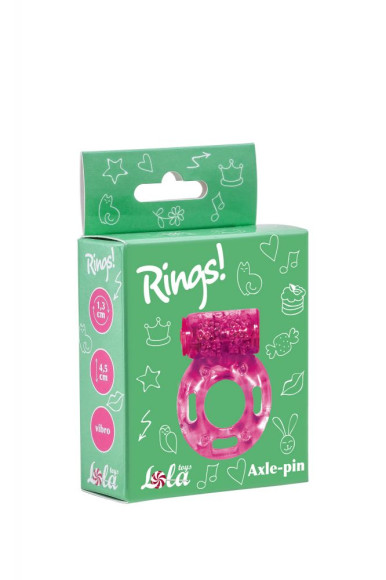 Розовое эрекционное кольцо с вибрацией Rings Axle-pin Розовое эрекционное кольцо с вибрацией Rings Axle-pin
